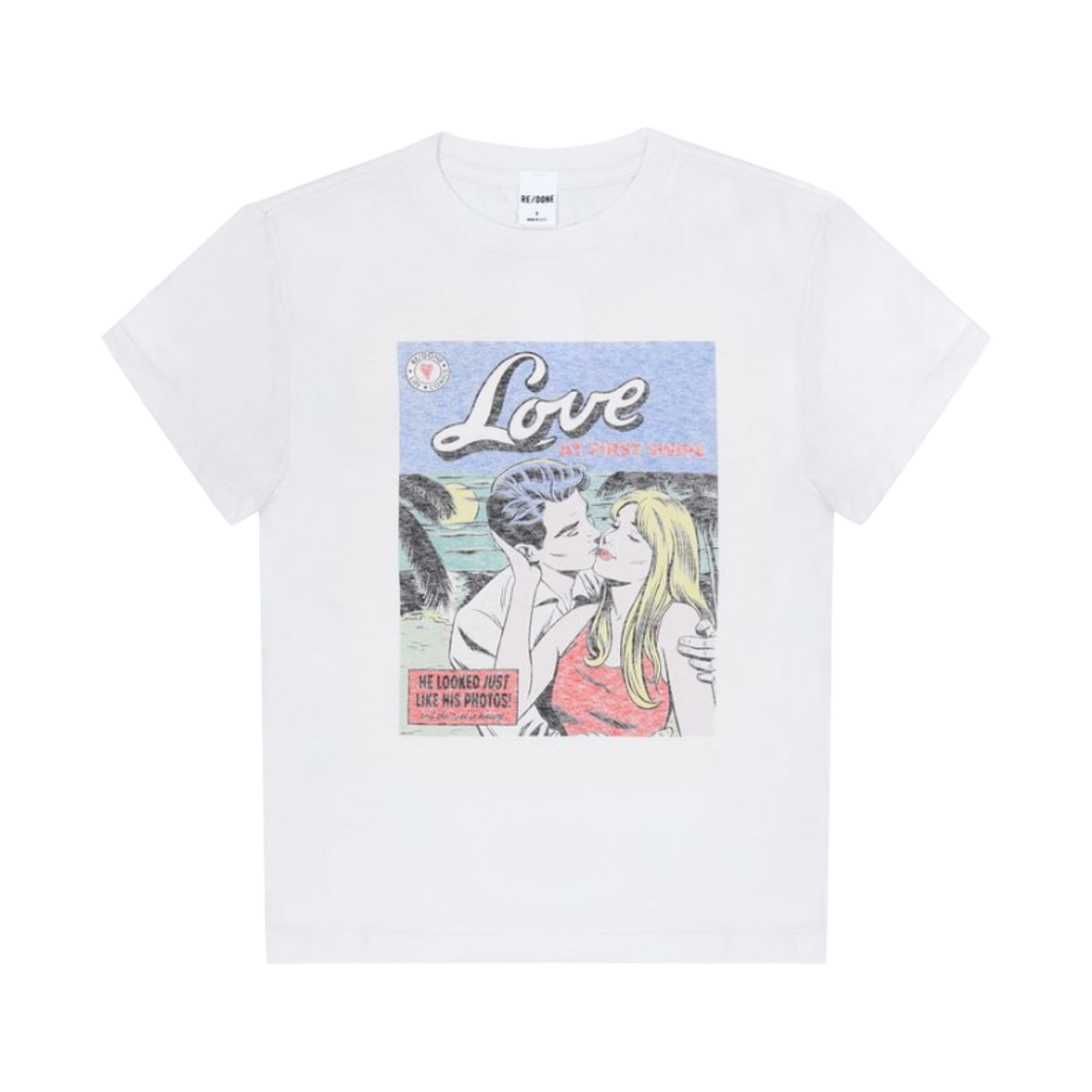 024-02WCGT389 (W) Re/Done Classic Swipe T-Shirt Vintage White