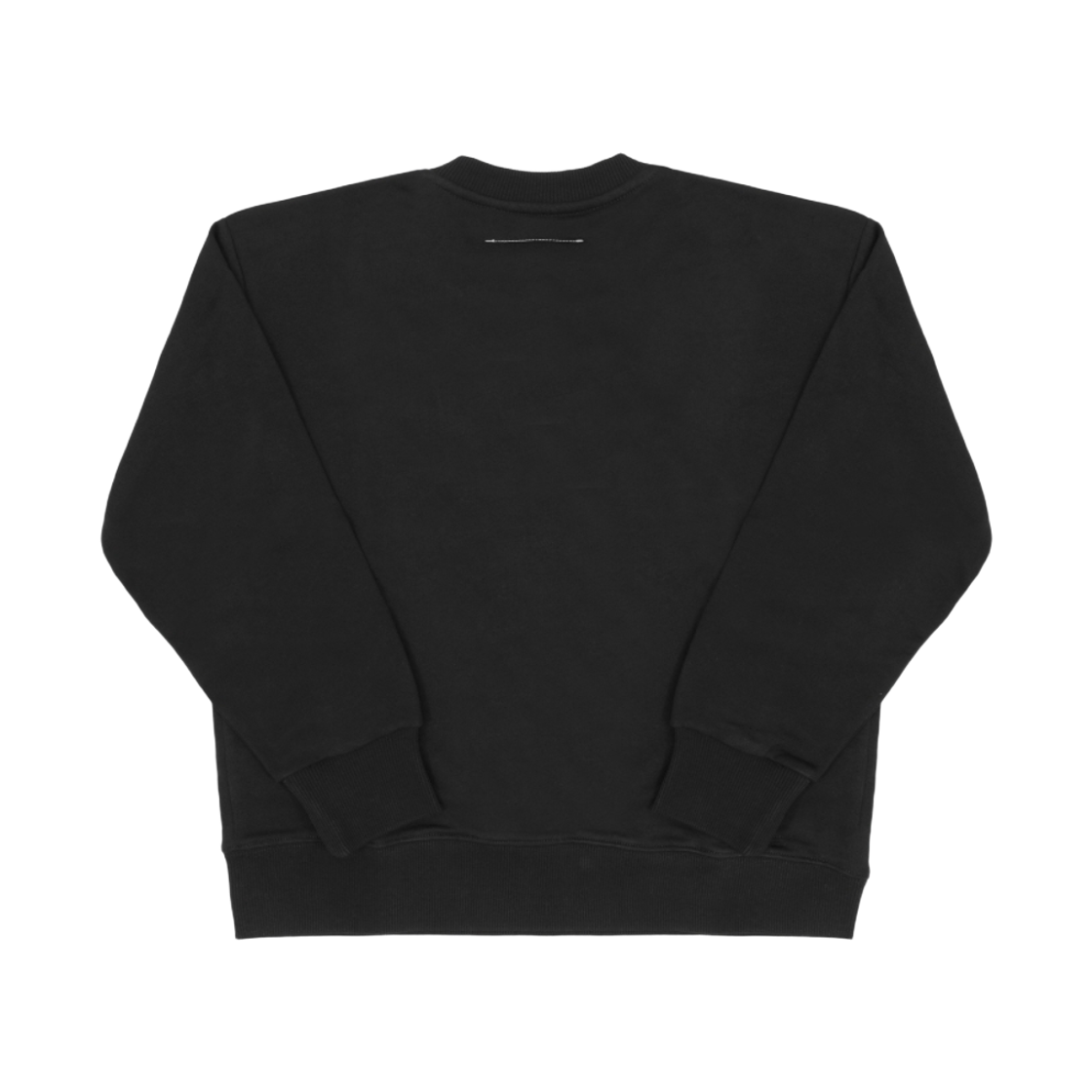 (키즈) MM6 메종 마르지엘라 넘버링 로고 패치 스웨트셔츠 블랙((Kids) MM6 Maison Margiela Numbers Logo Patch Sweatshirt Black) - 2