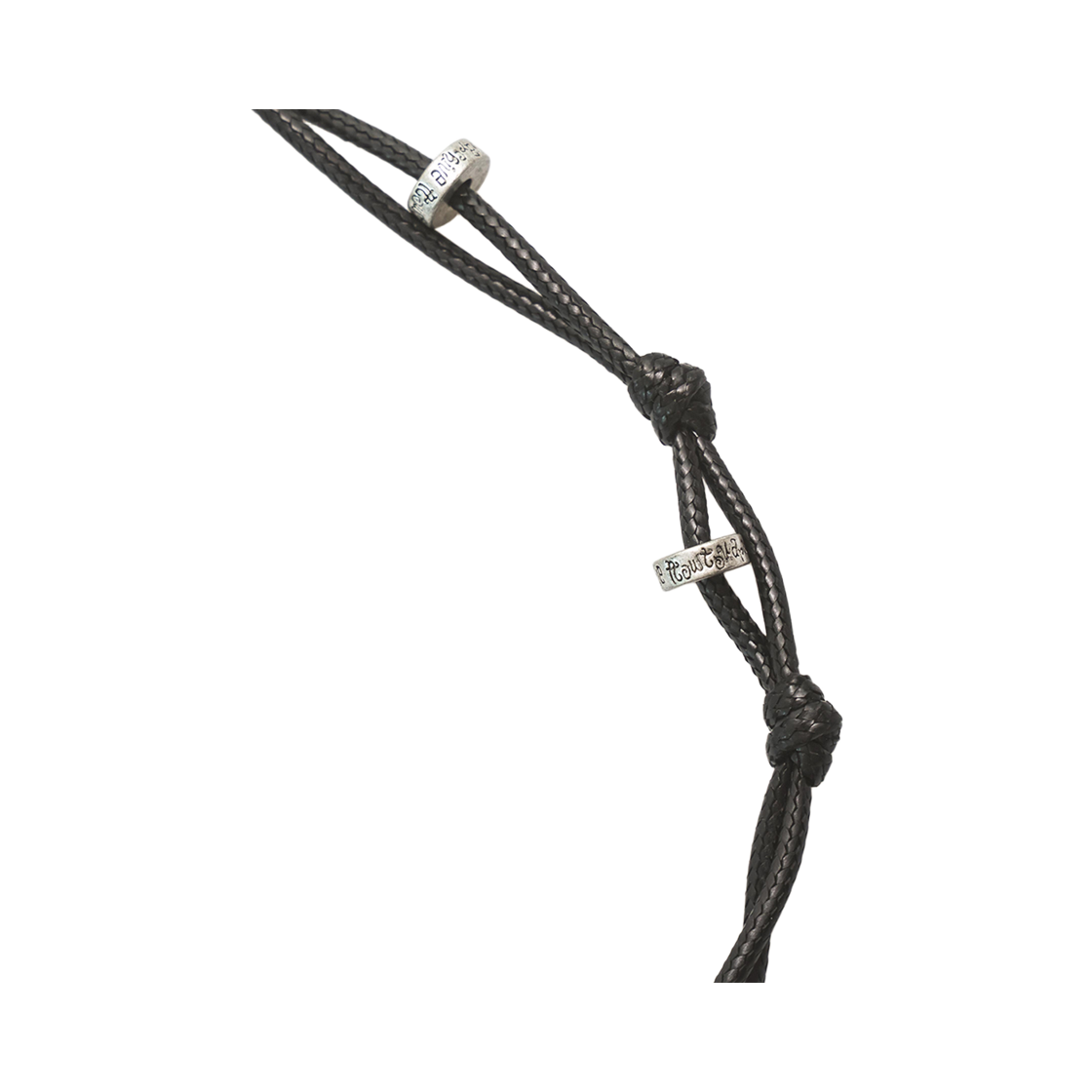 토우토우아카이브 스타피쉬 팬던트 목걸이 실버 버니시(TOWTOW.ARCHIVE Monda Metal Cord Necklace-Black) - 3