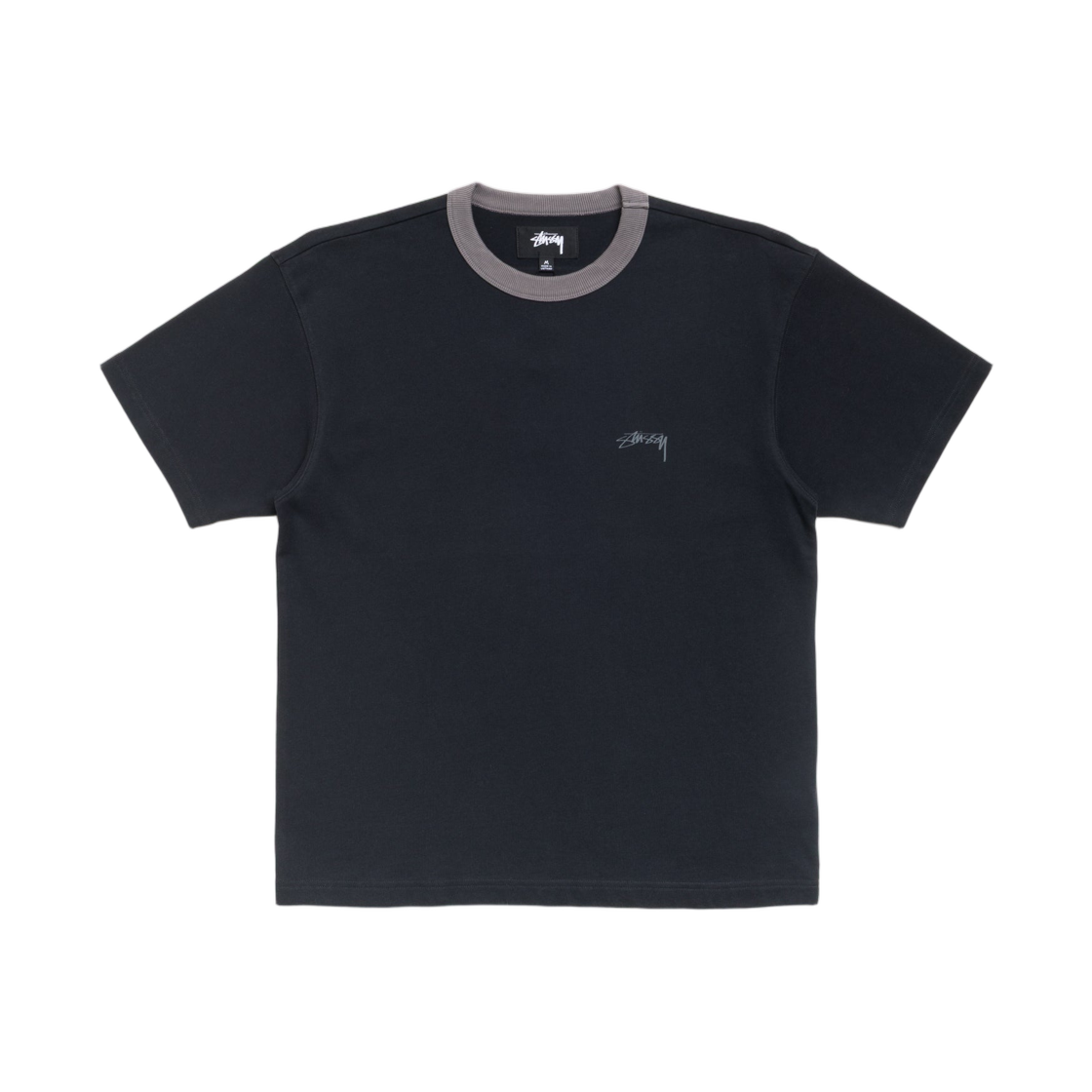 1140399 Stussy Ringer T-Shirt Black