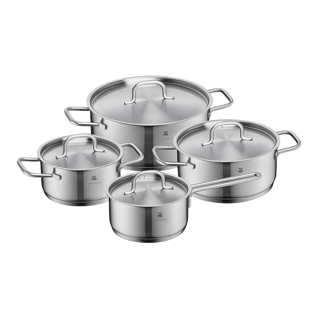 WMF 인스피레이션플러스4종세트(16L,20L,24L,16편수)(WMF Inspiration Plus 4‑Piece Cookware Set (16cm Low Pot, 20cm Low Pot, 24cm Low Pot, 16cm Saucepan))