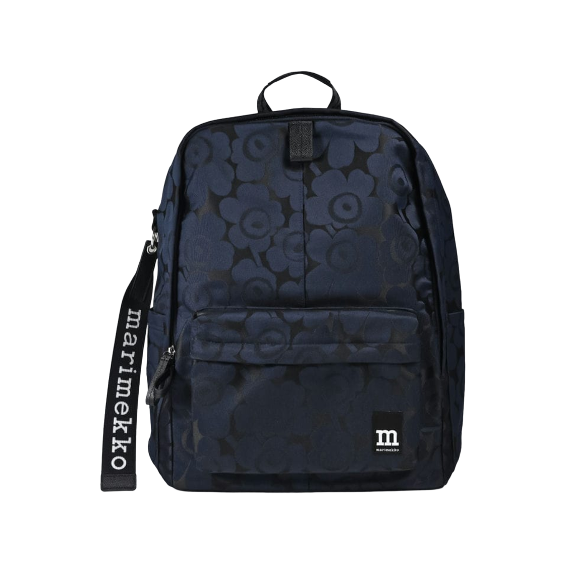 마리메꼬 집 탑 백팩 우니꼬 블루 다크 블루(Marimekko Zip Top Backpack Unikko Blue Dark Blue)