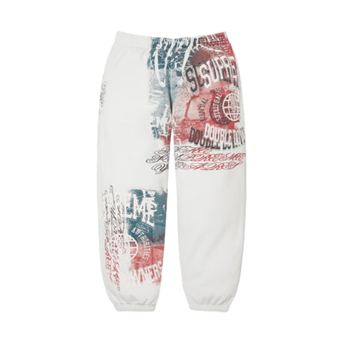 - Supreme Overprint Sweatpant White- 26SS