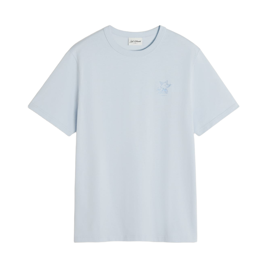 QU01101KJ7013-0472 Maison Kitsune Barista Fox Relax T-Shirt Ice