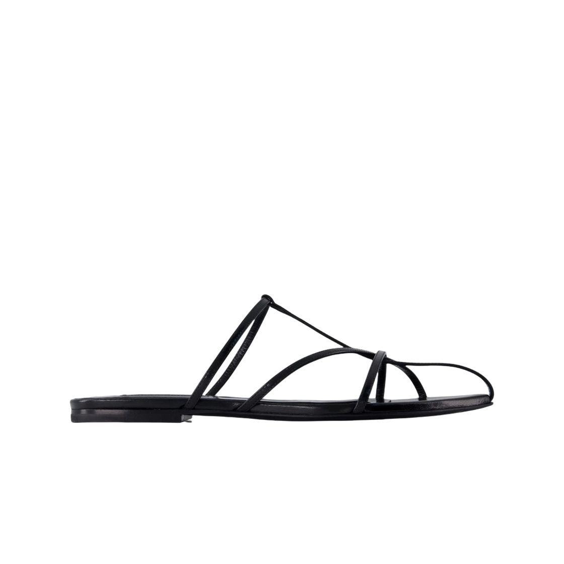 (W) 질 샌더 포인티드 토 샌들 블랙((W) Jil Sander Pointed Toe Sandals Black)