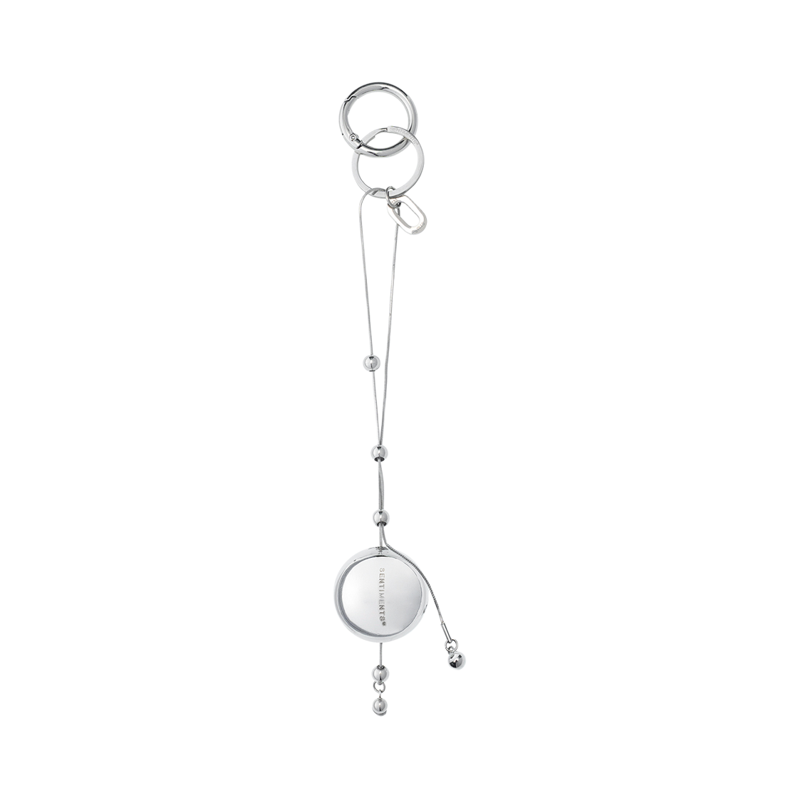 NO731S Sentiments No.731 Key Ring Silver