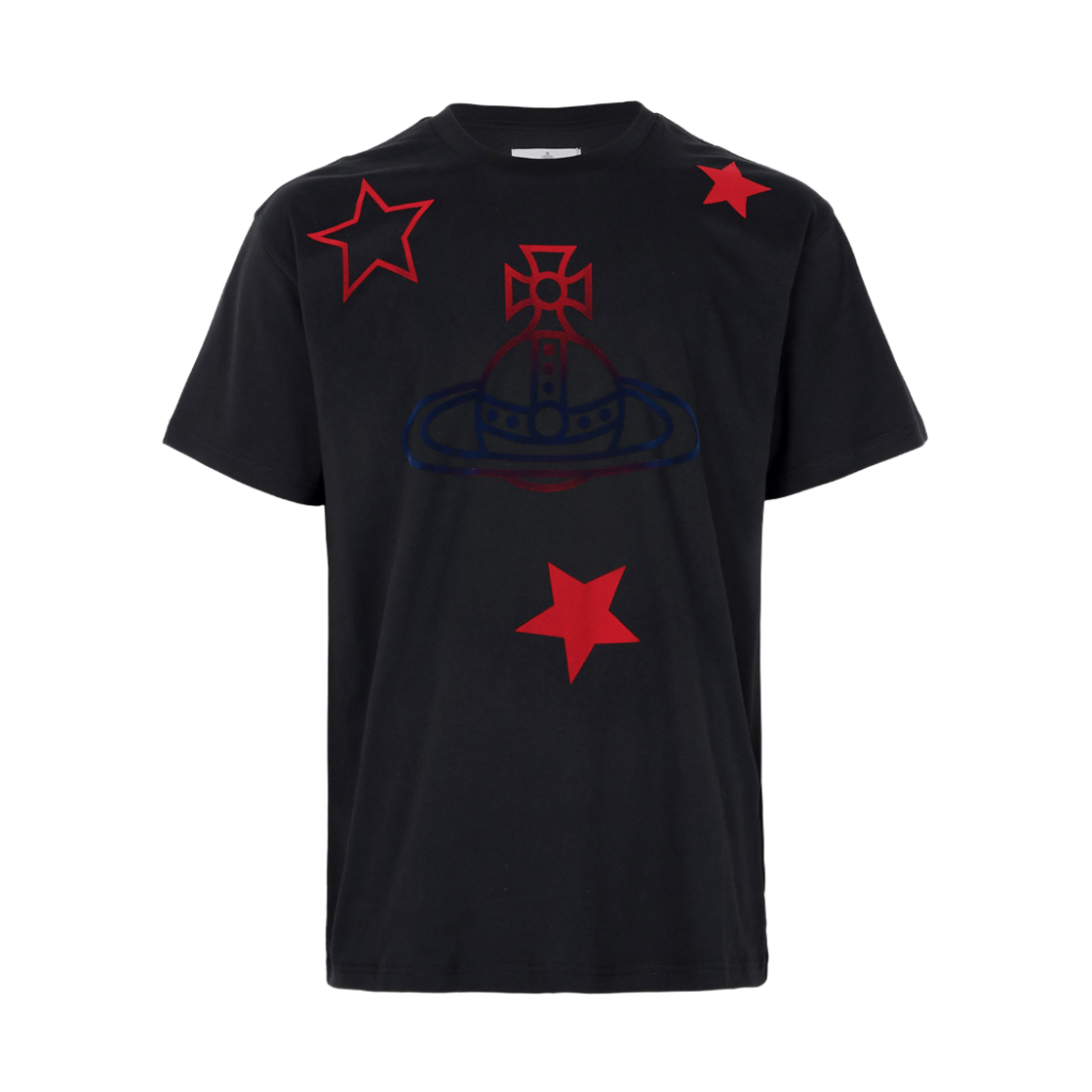 3G010056-J00B9-N401 Vivienne Westwood Orb Star Classic T-Shirt Black
