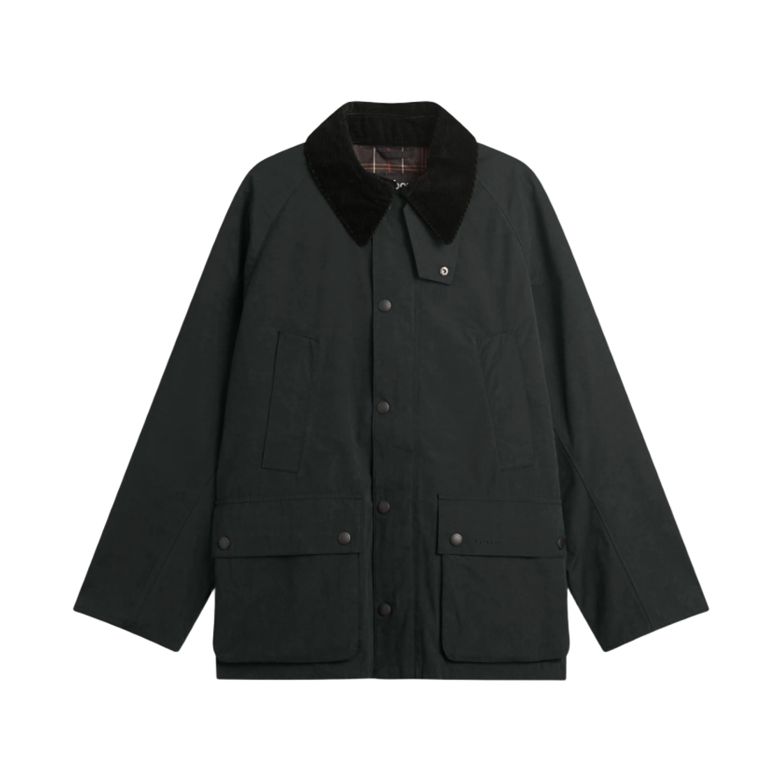 MCA0933BK11 Barbour Peached Oversized Bedale Casual Jacket Black