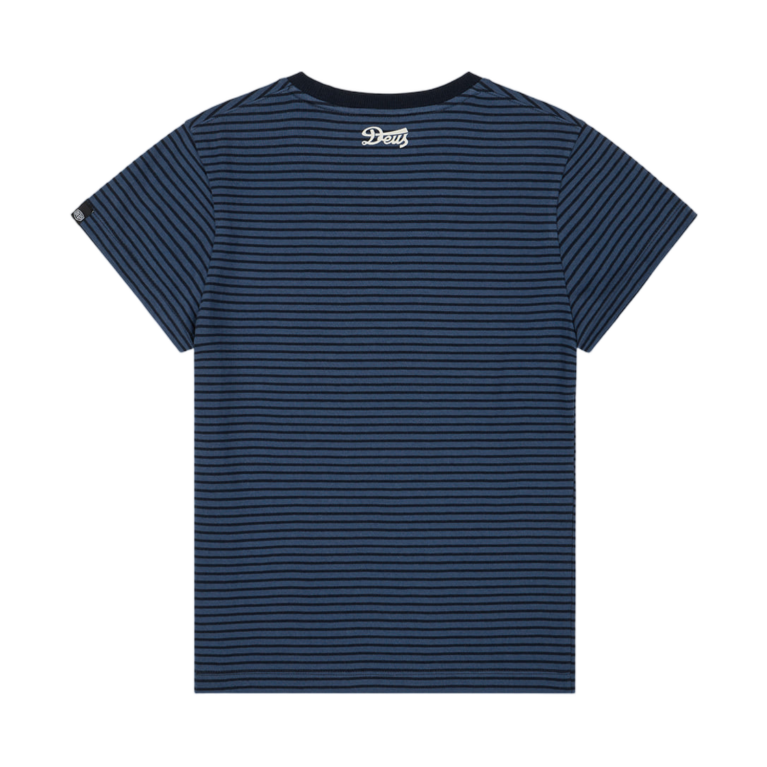 (W) 데우스 엑스 마키나 에브리데이 스트라이프 티셔츠 네이비((W) Deus Ex Machina Everyday Stripe T-Shirt Navy) - 2