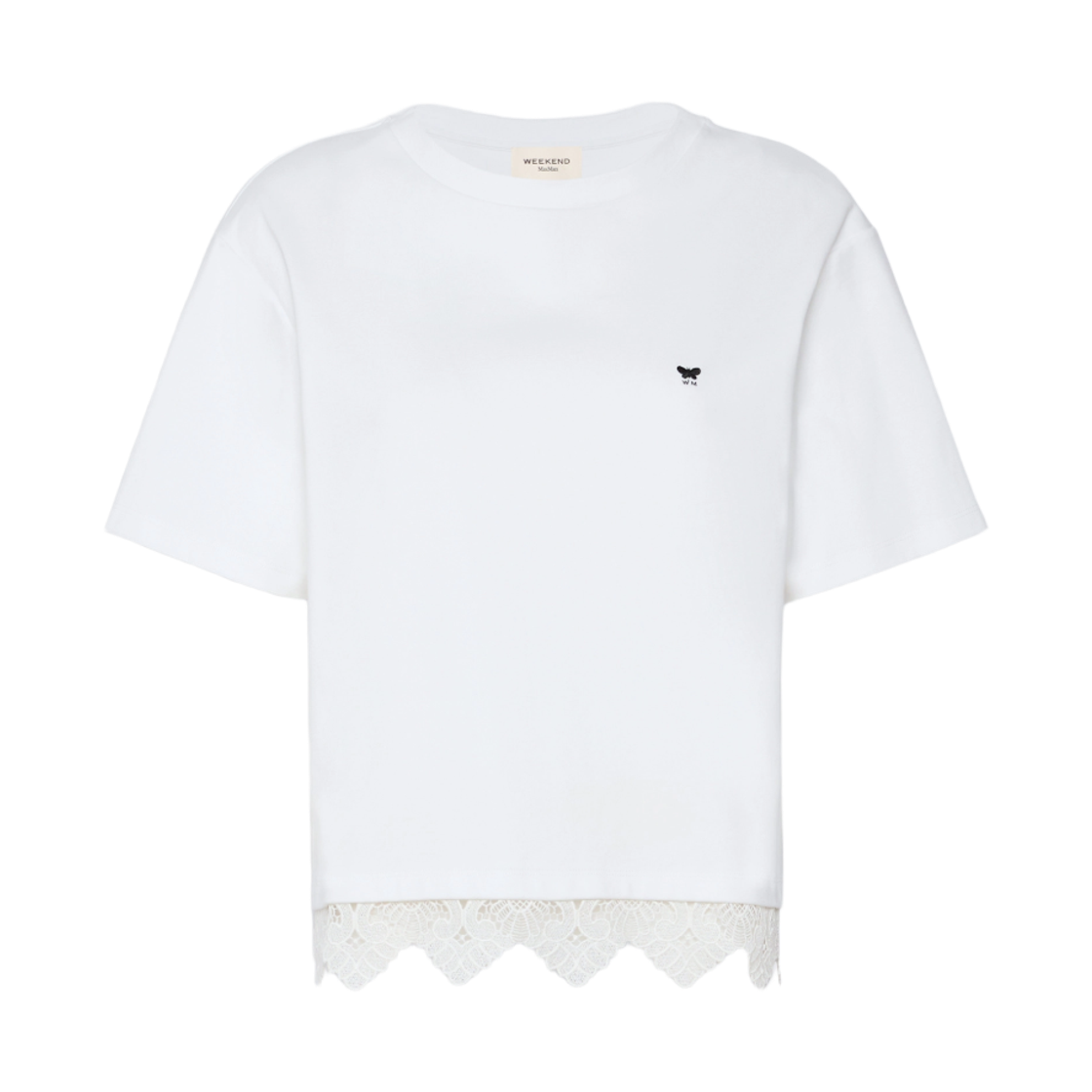 (W) 위켄드 막스마라 레지나 살라 코튼 티셔츠 화이트((W) Weekend Max Mara Sala Cotton T-Shirt White) - 1