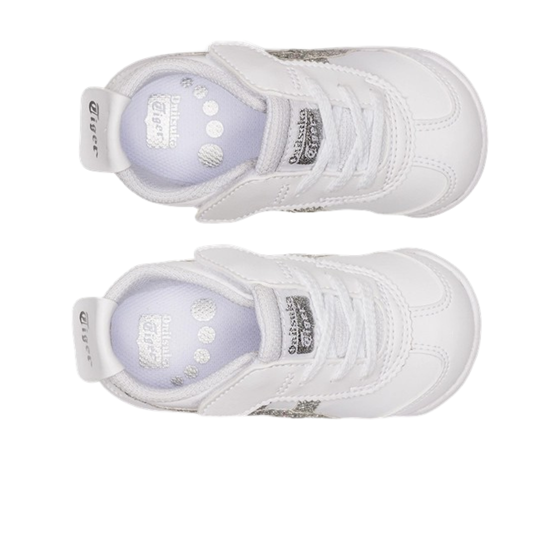 (키즈) 오니츠카 타이거 멕시코 66 TS 화이트 퓨어 실버((Kids) Onitsuka Tiger Mexico 66 TS White Pure Silver) - 2