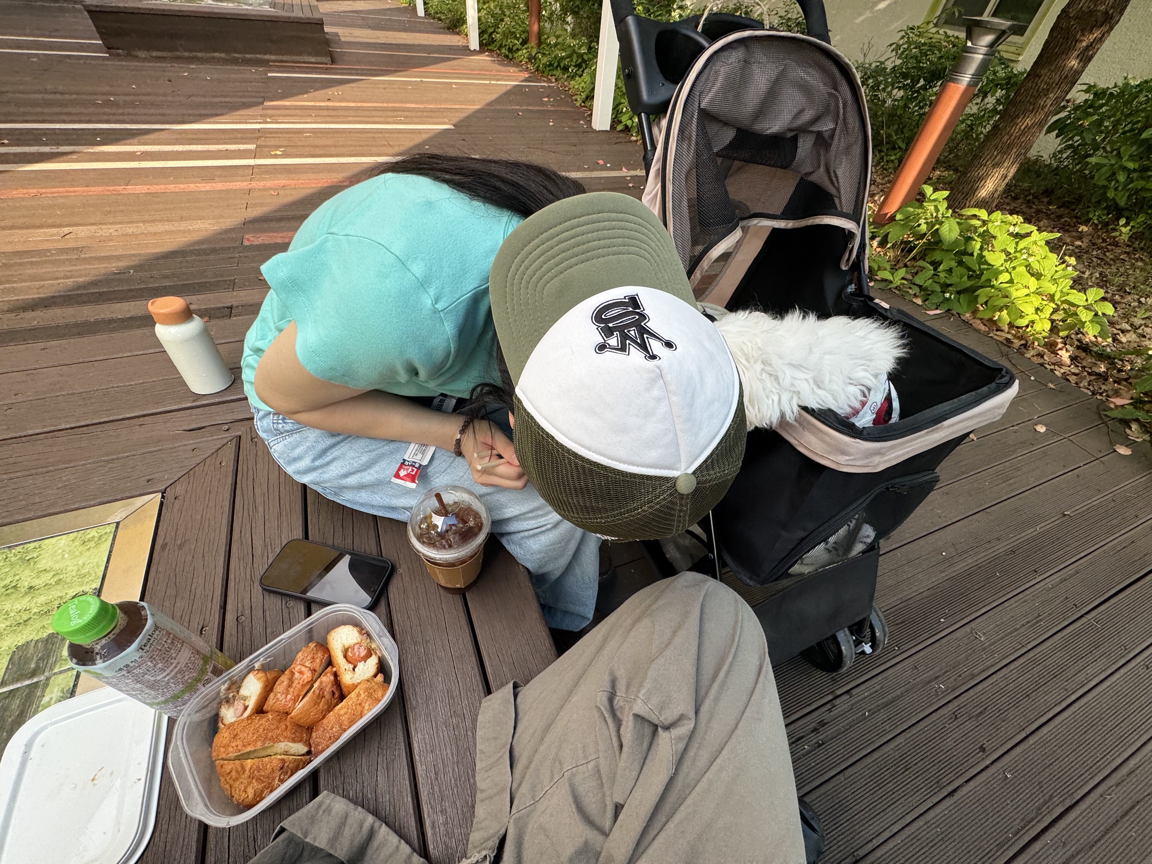 Stussy x Our Legacy Work Shop Trucker Cap Olive 착용 스타일 - 3