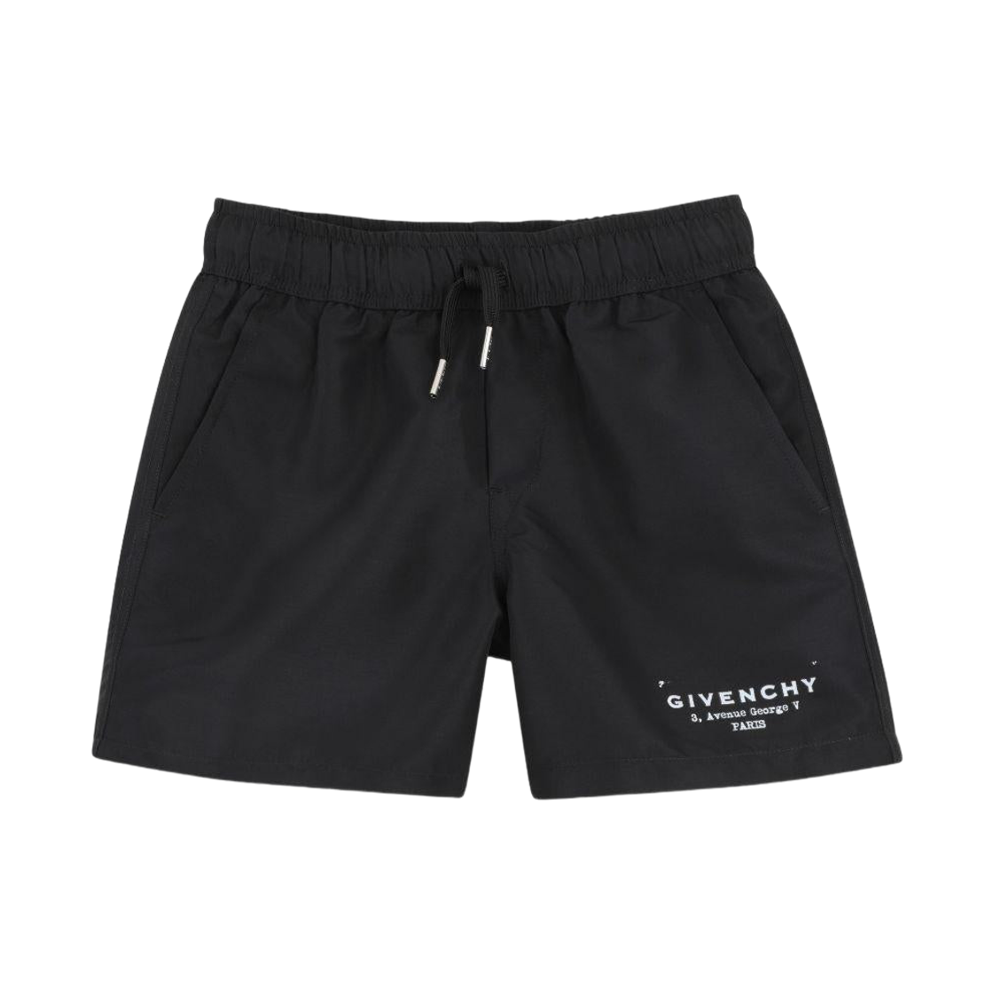 (키즈) 지방시 스탬프 로고 스윔 쇼츠 블랙((Kids) Givenchy Stamp Logo Swim Shorts Black)