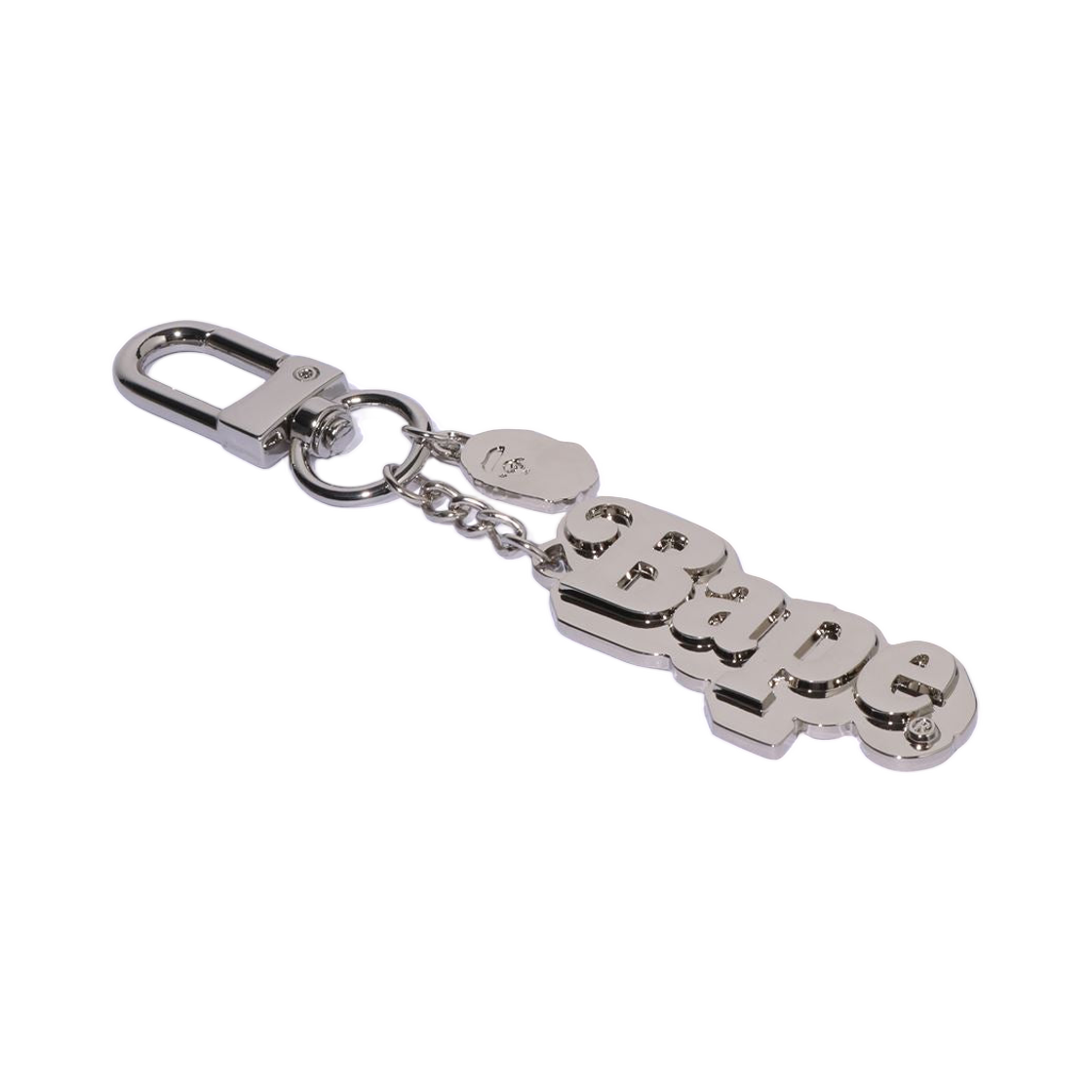 베이프 로고 메탈 키체인 실버(BAPE Logo Metal Keychain Silver) - 2