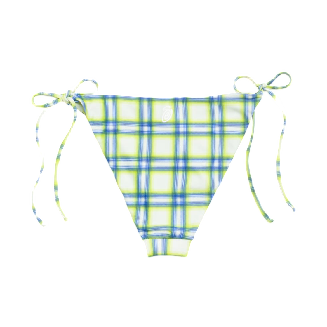 스투시 사이드 타이 비키니 바텀 그린 플레이드(Stussy Side Tie Bikini Bottom Green Plaid) - 2