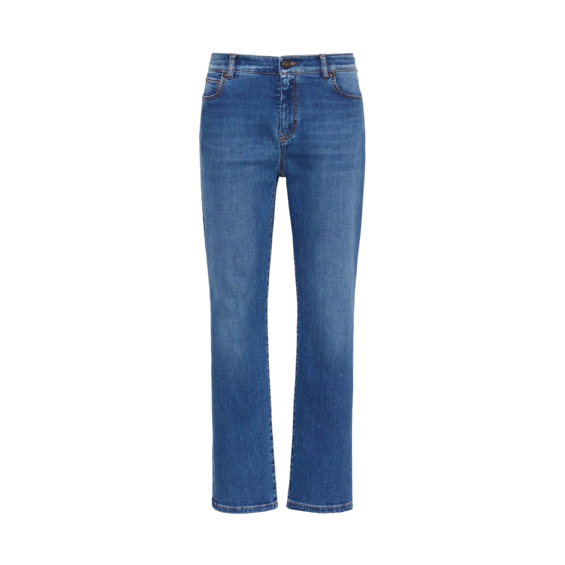 (W) 위켄드 막스마라 라나 슬림핏 스트레치 데님 크롭 진 네이비((W) Weekend Max Mara Lana Slim-Fit Stretch Denim Cropped Jeans Navy) - 1