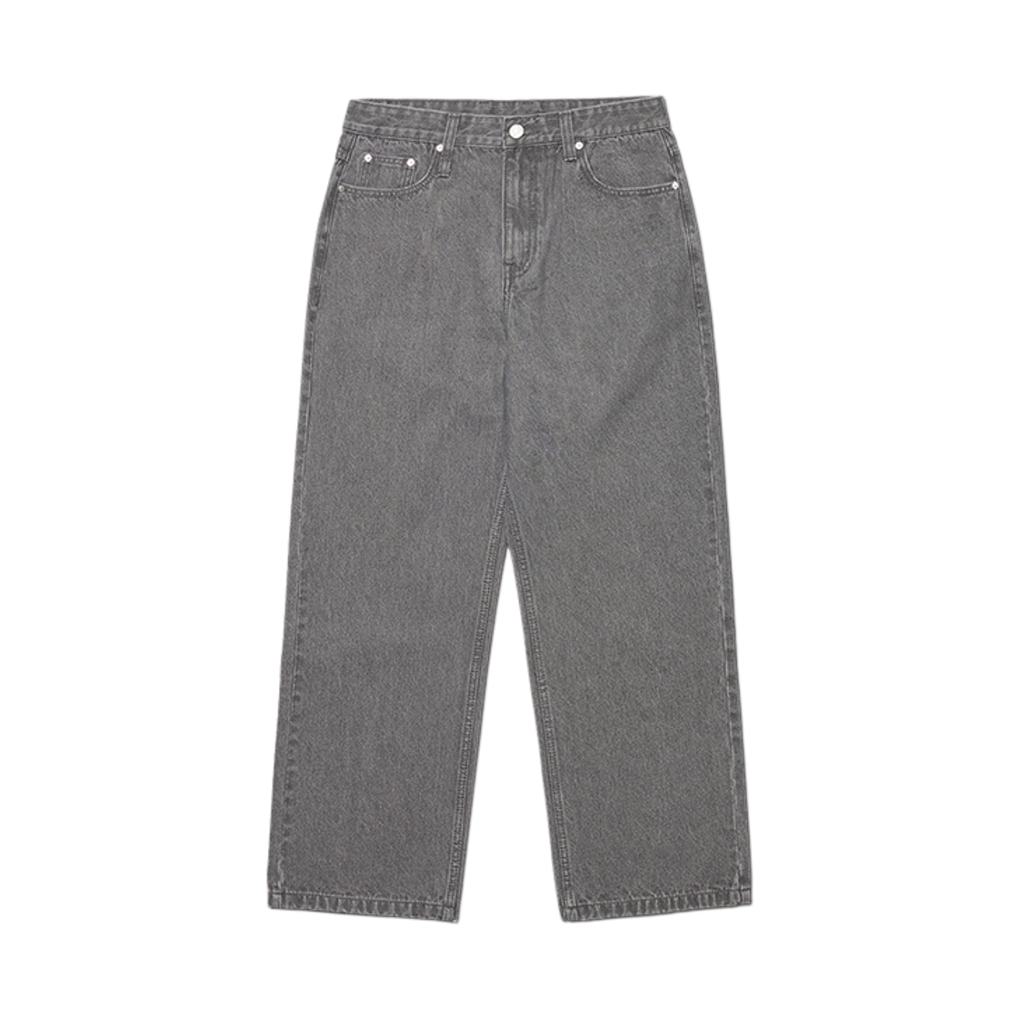 NMWF52DP07GRY NOMANUAL Straight Wide Denim Pants Gray