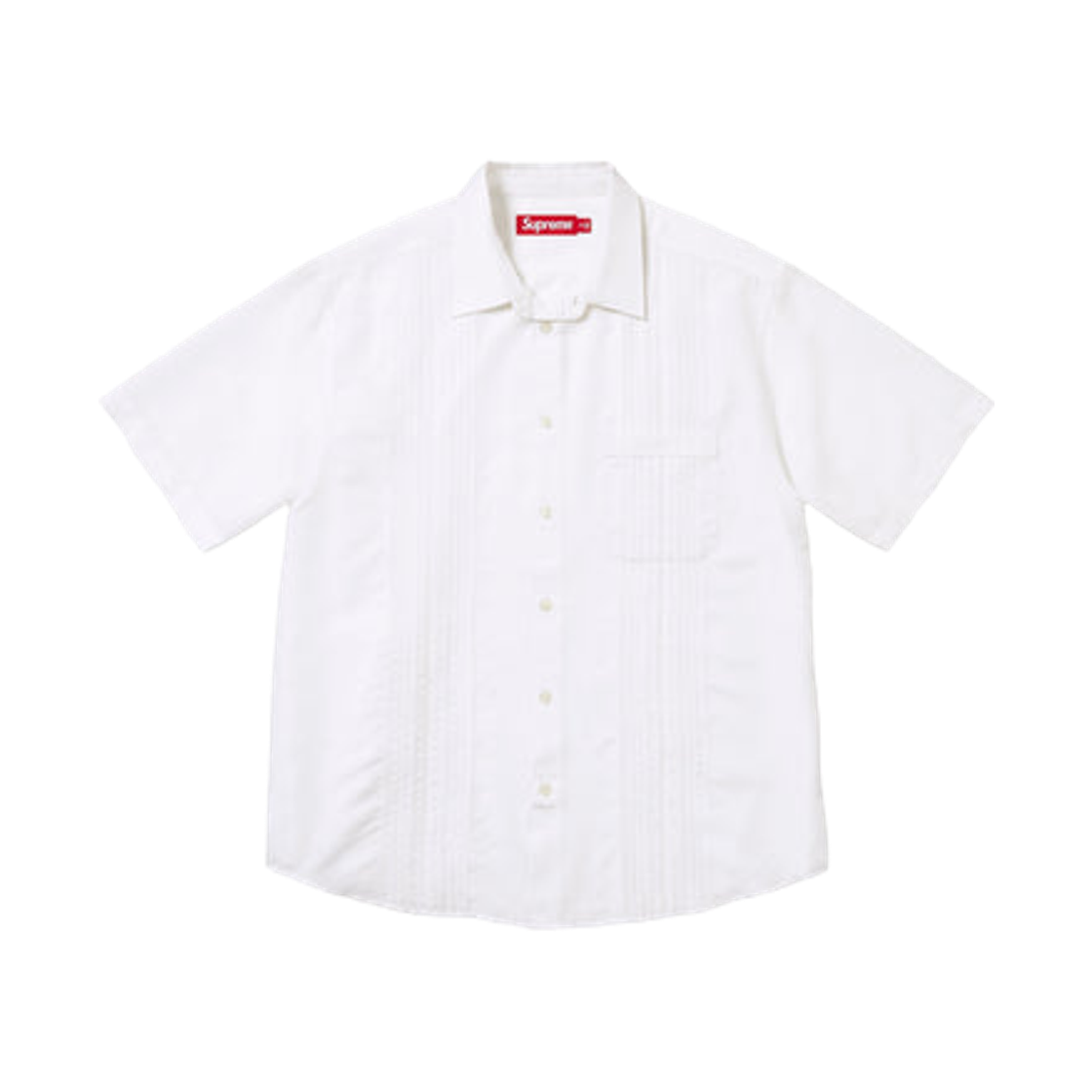新品 26SS Supreme Pintuck S/S Shirt White 슈프림 핀턱 숏슬리브 셔츠 화이트 - 26SS 정품 안심 거래 | KREAM