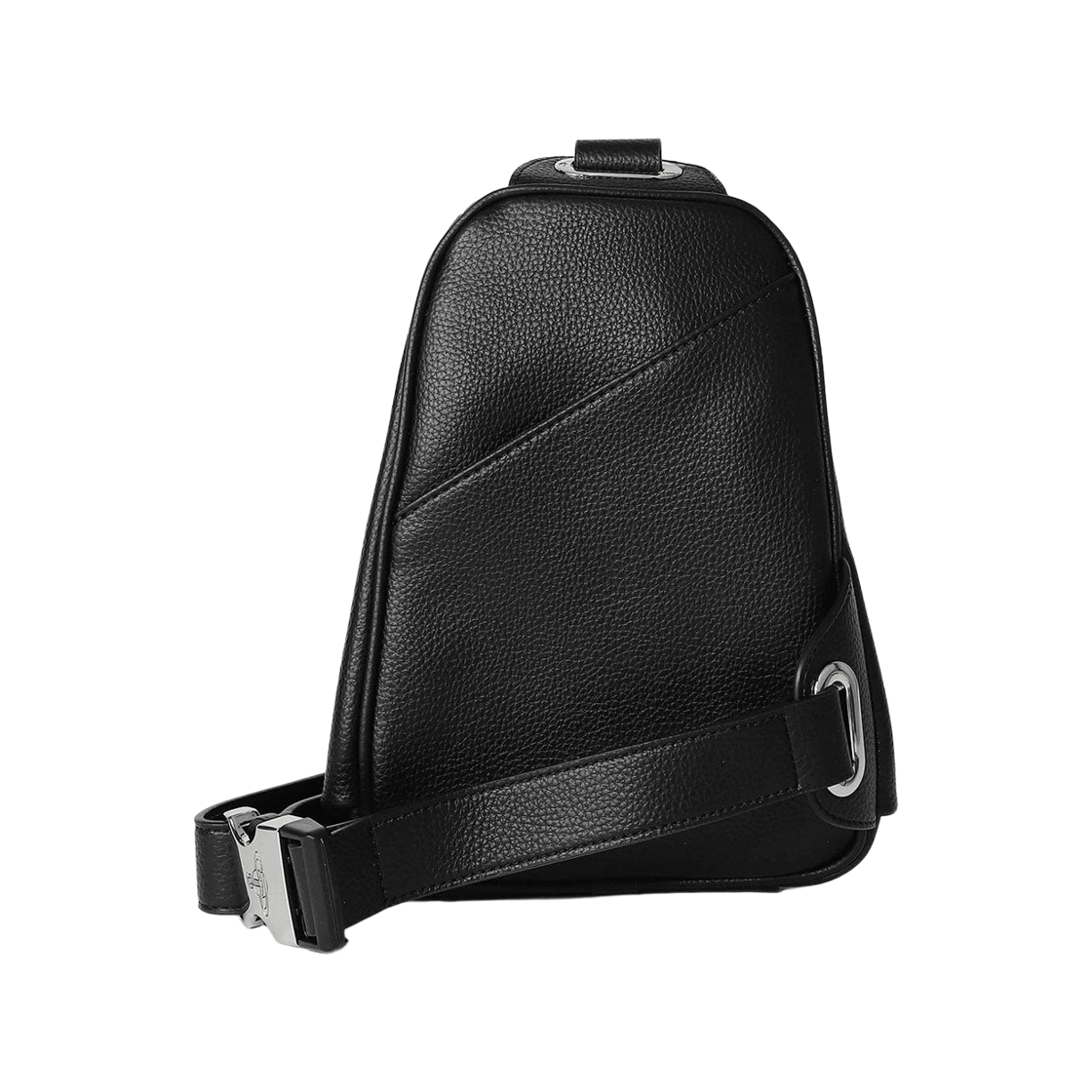 비비안 웨스트우드 오브 로고 플라크 레더 슬링백 블랙(Vivienne Westwood Orb Logo Plaque Leather Sling Bag Black) - 2