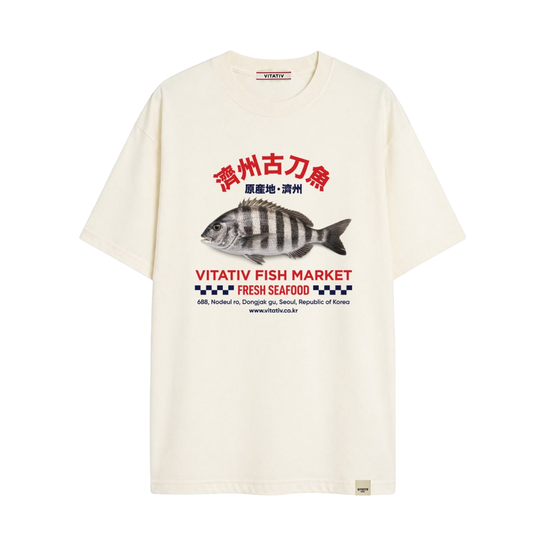 비타티브 돌돔티 아이보리(VITATIV Rock Bream Tee Ivory)