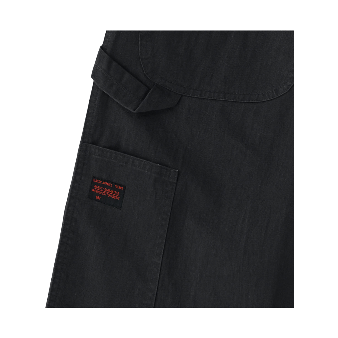 투위드 카펜더팬츠 루즈핏 블랙(Tuewid 002 Washed Capenter Pants In Loose Fit Black) - 3