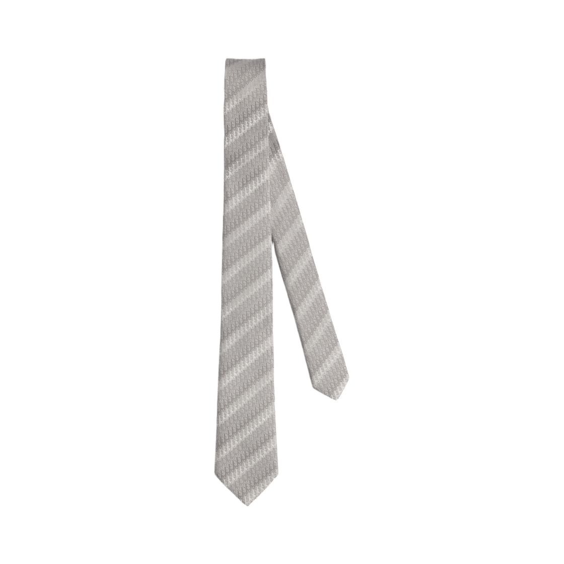 68C1047B6361-C870 Dior Oblique Trio Tie Silk Gray