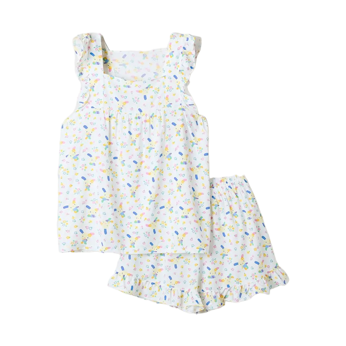 SPPPG37U30 Spao x Sanrio Characters Usahana Frill Sleeveless Pajamas White