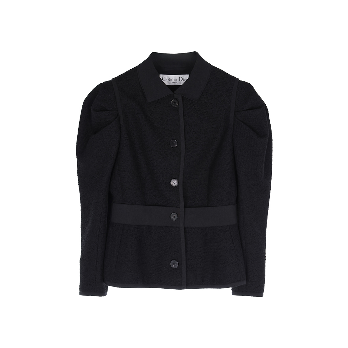 IT7DFQJQ3W3P Dior Boucle Blend Pebble Jacket Black