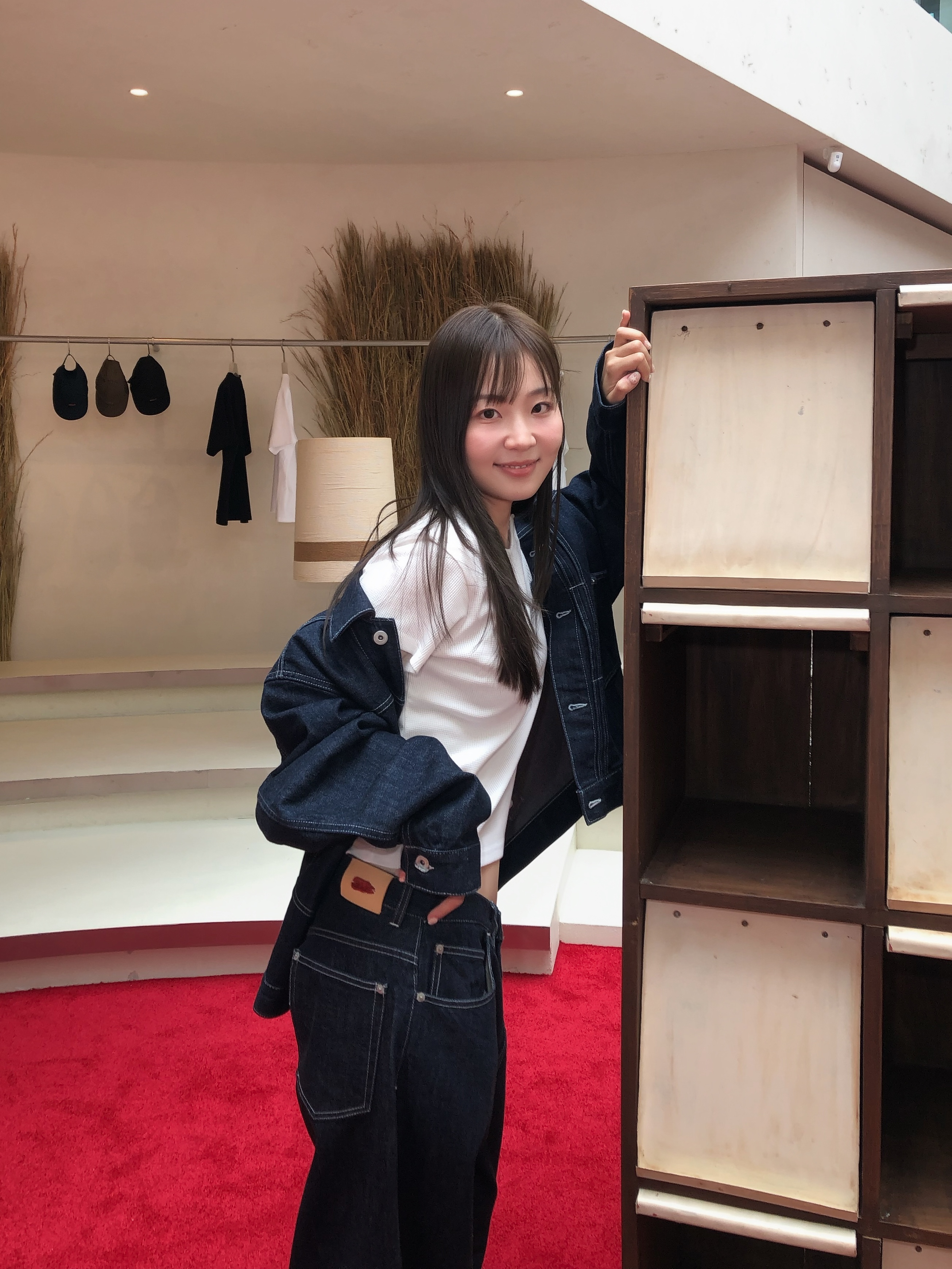 AKRYL Denim Boxy Jacket One Wash - 26FW, AKRYL Denim Boxy Pants One Wash - 26FW 착용 스타일 - 2