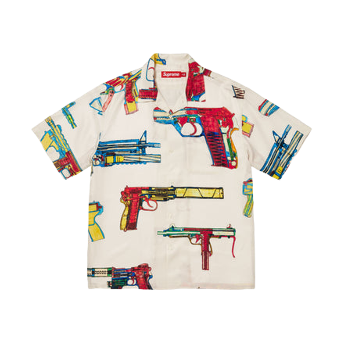 - Supreme Guns Silk S/S Shirt Stone - 26SS