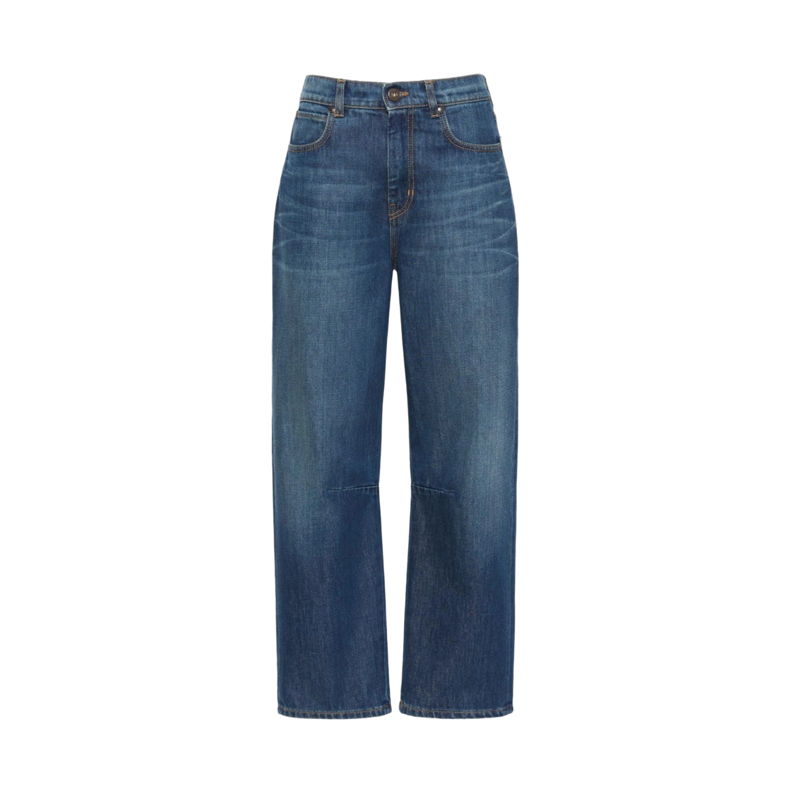 (W) 위켄드 막스마라 카두카 배럴 레그 데님 진 네이비((W) Weekend Max Mara Caduca Barrel Leg Denim Jeans Navy) - 1
