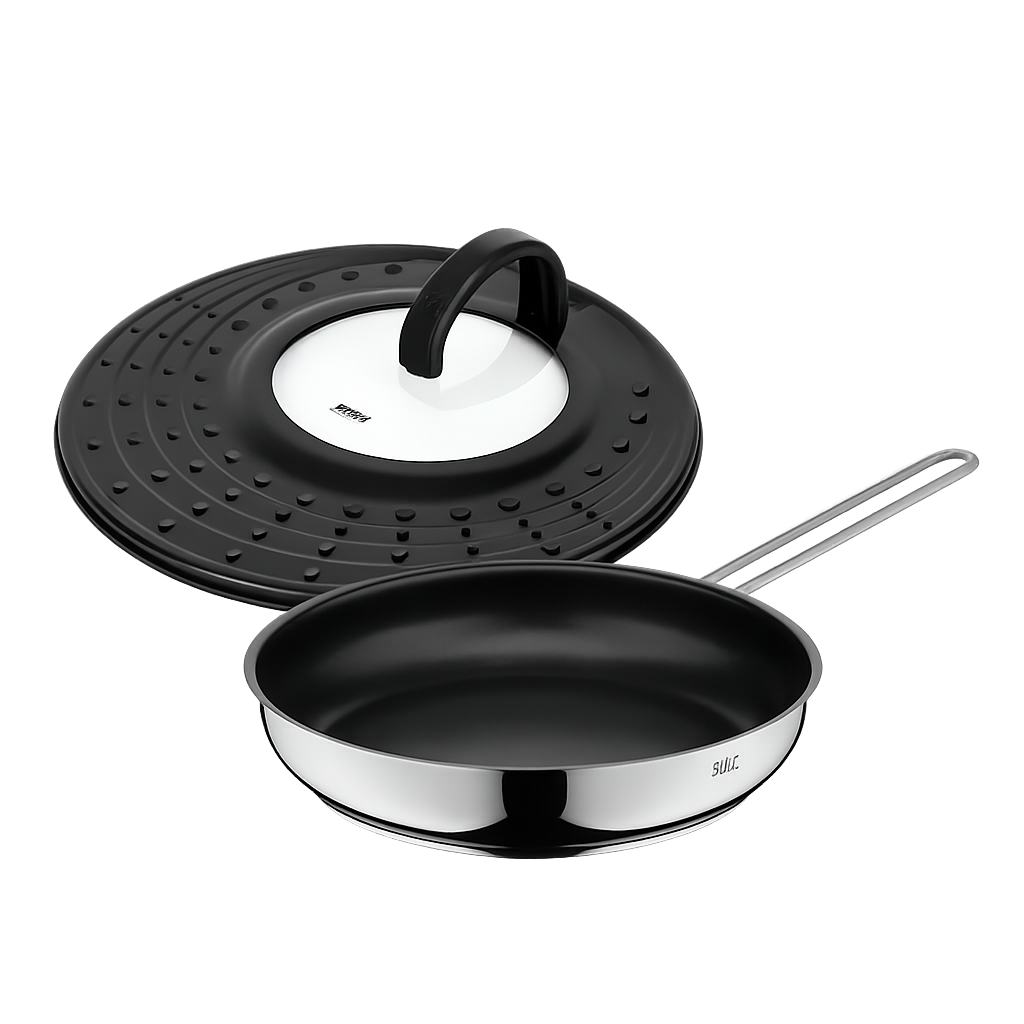 SILIT003 Silit Lombardia Frying Pan 28cm + Splatter Guard (Woll)