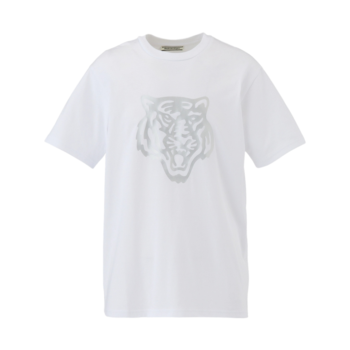2183B455-100 Onitsuka Tiger Logo T-Shirt White Silver