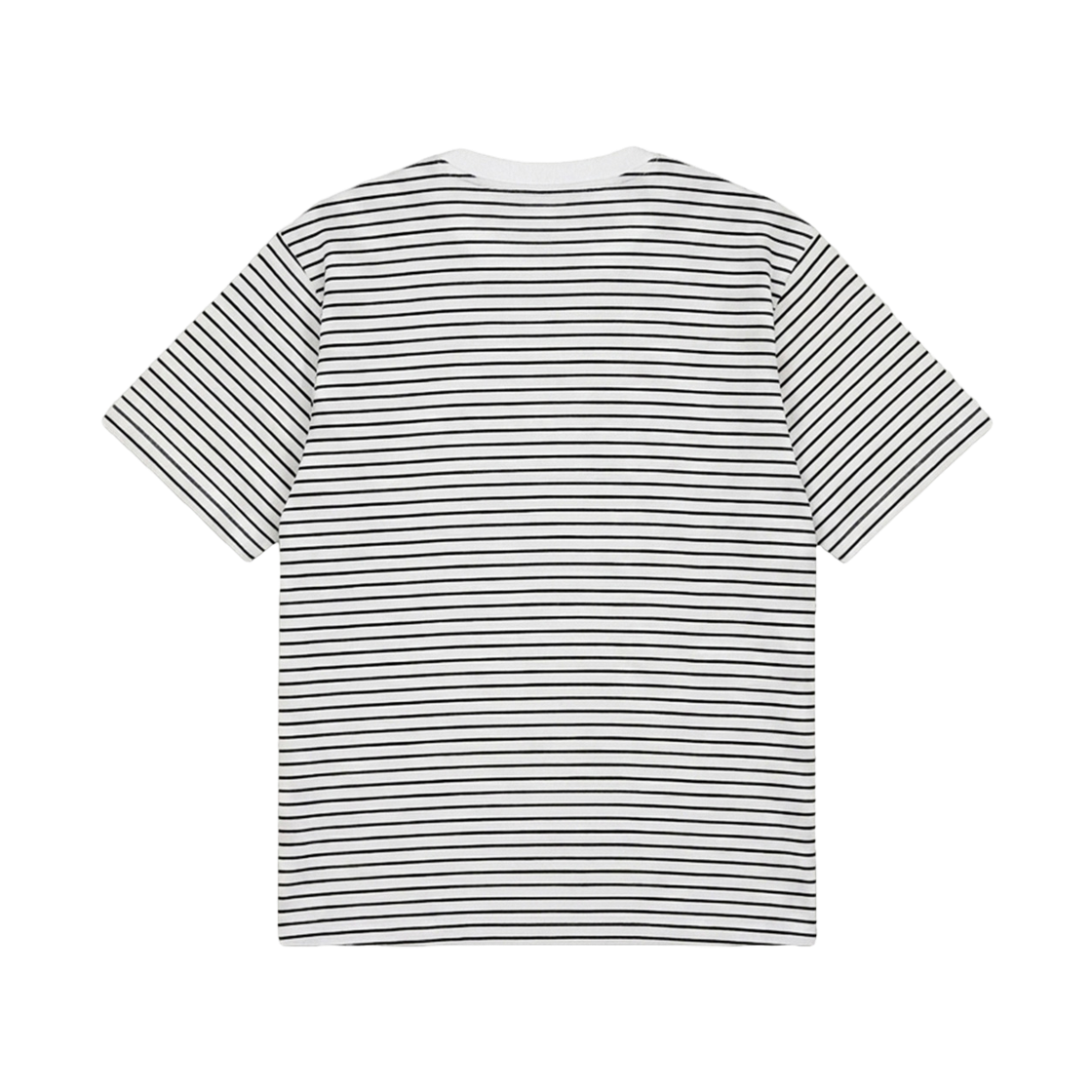 지크립 라운드넥 스트라이프 오버핏 반팔 티셔츠 화이트(GCLIP Round Neck Stripe Oversized Fit Short-Sleeved T-Shirt White) - 3