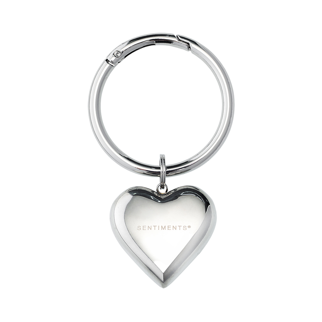 NO728S Sentiments No.728 Key Ring Silver