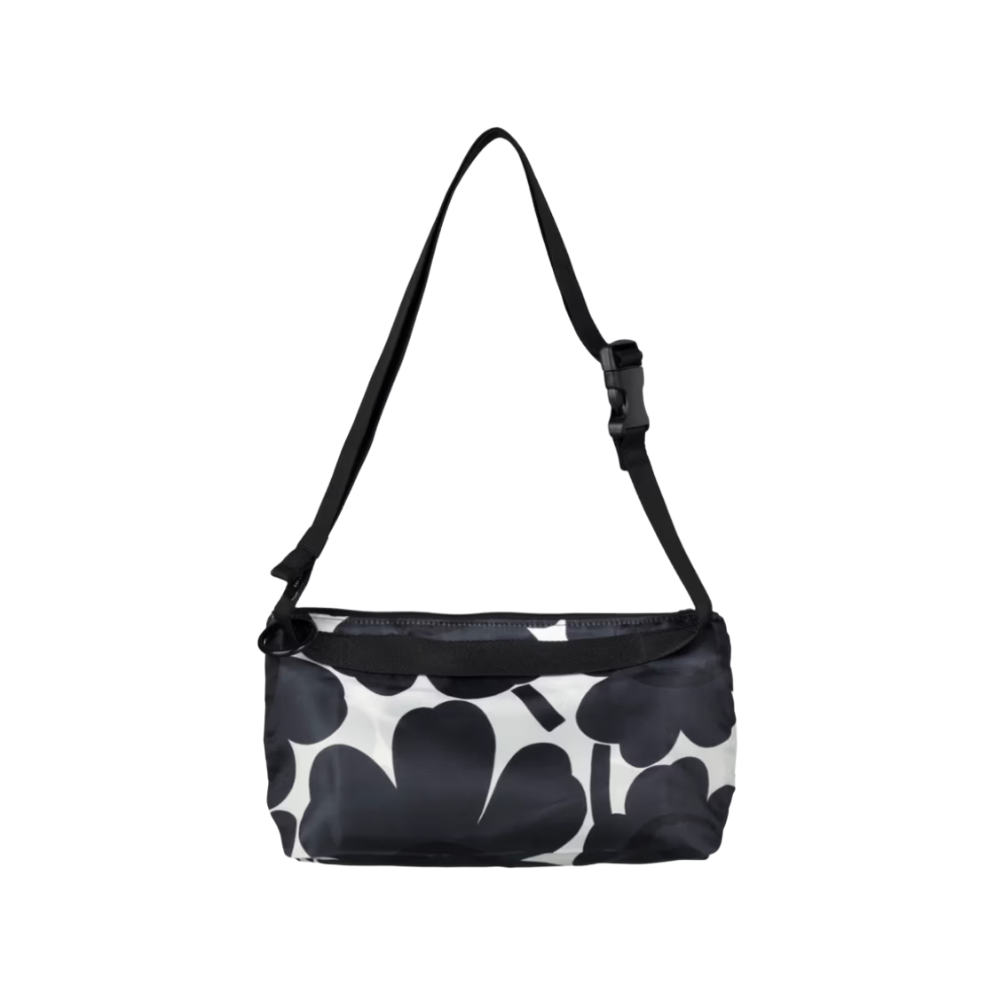 마리메꼬 니트 크로스바디 우니꼬 스몰 숄더백 다크 그레이 오프 화이트(Marimekko Neat Crossbody Unikko Small Shoulder Bag Dark Grey Off White) - 2