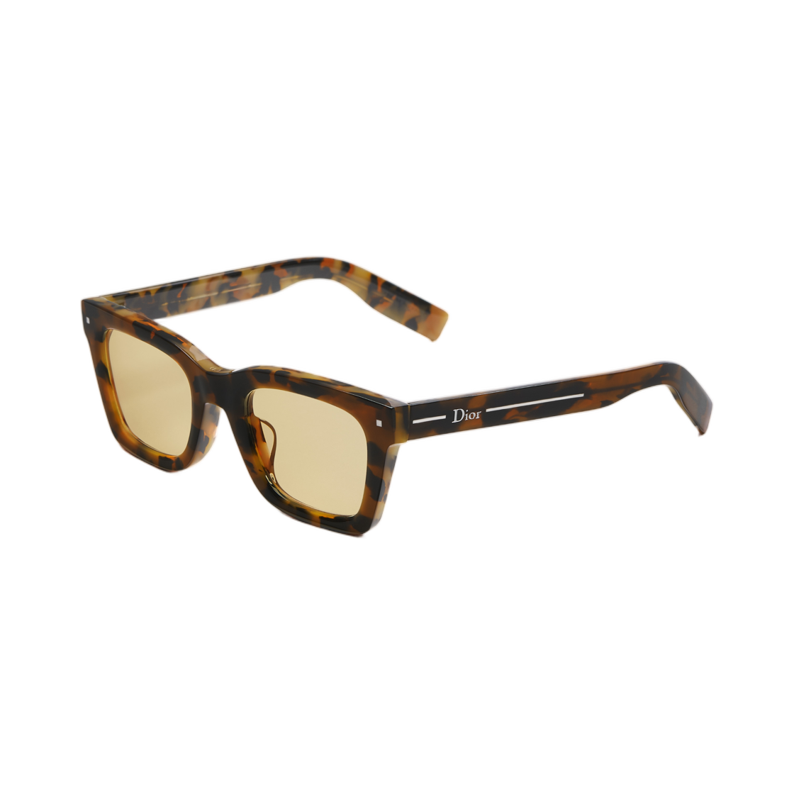 DLINS1FXR-24H0 Dior Line S1F Sunglasses Tortoiseshell Effect Square Orange