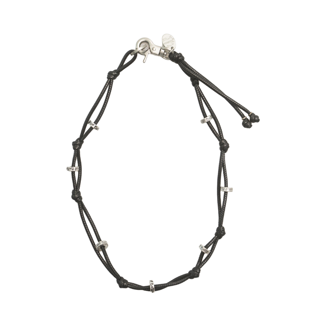 토우토우아카이브 스타피쉬 팬던트 목걸이 실버 버니시(TOWTOW.ARCHIVE Monda Metal Cord Necklace-Black) - 2