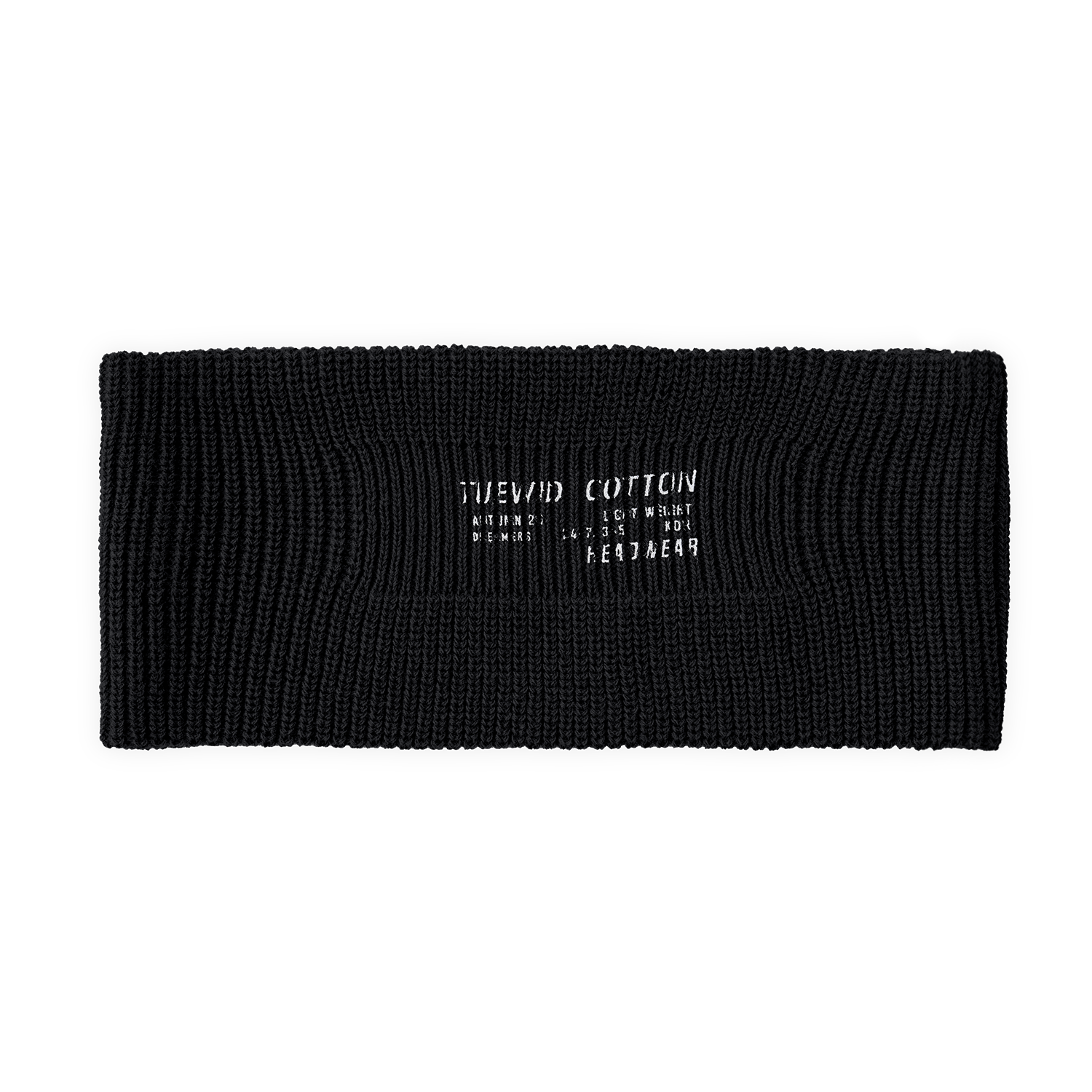 투위드 트쉬스트 코튼니트헤드밴드 블랙(Tuewid High-Twist Washed Cotton Knit Headband Black) - 2
