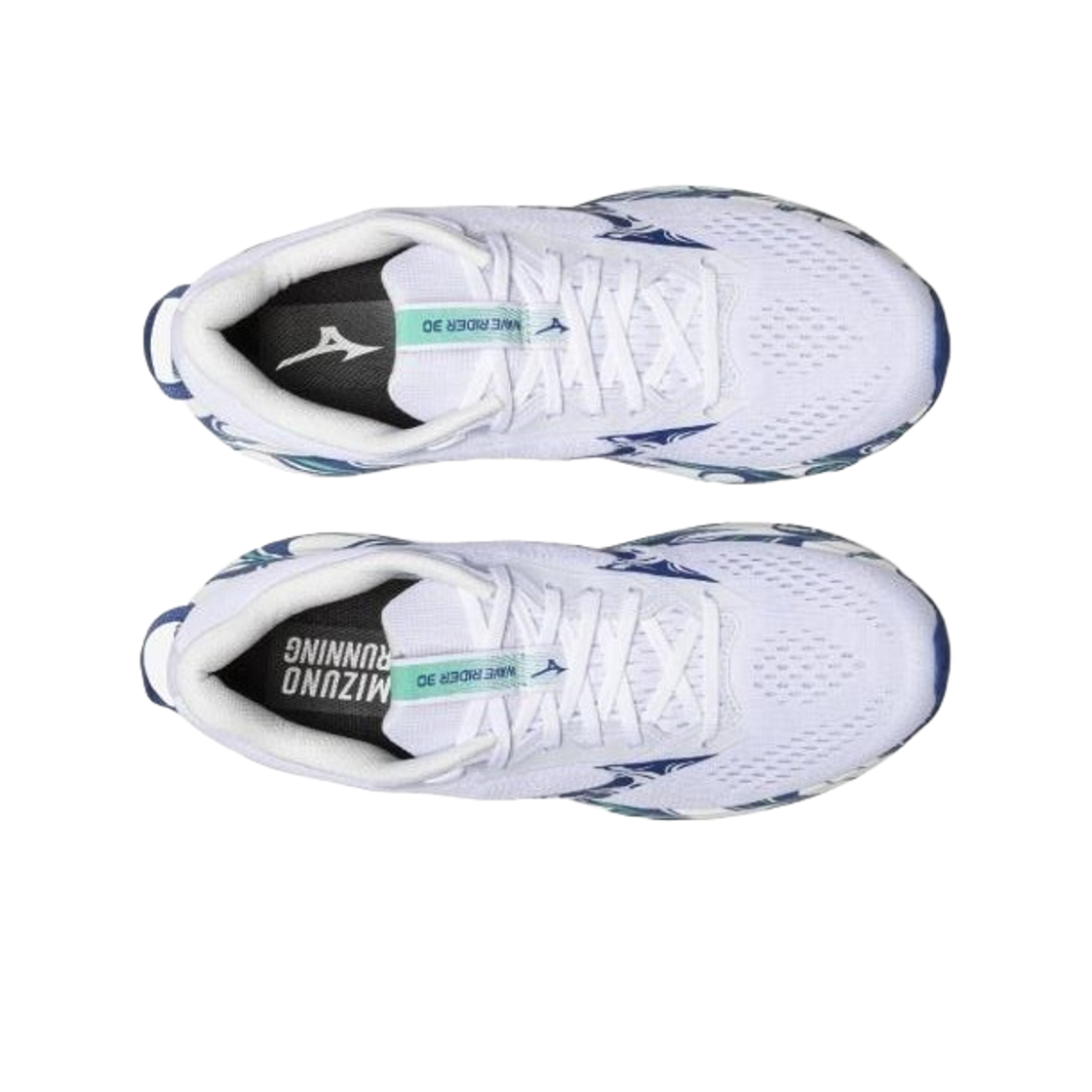 미즈노 웨이브 라이더 30 화이트 블루 - 미즈노 직영 한정(Mizuno Wave Rider 30 White Blue - Mizuno Direct Store Exclusive) - 2