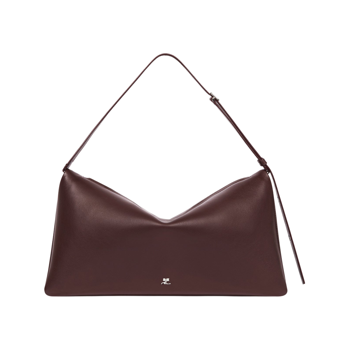 꾸레쥬 커프 레더 백 버건디(Courreges Cuff Leather Bag Burgundy) - 1