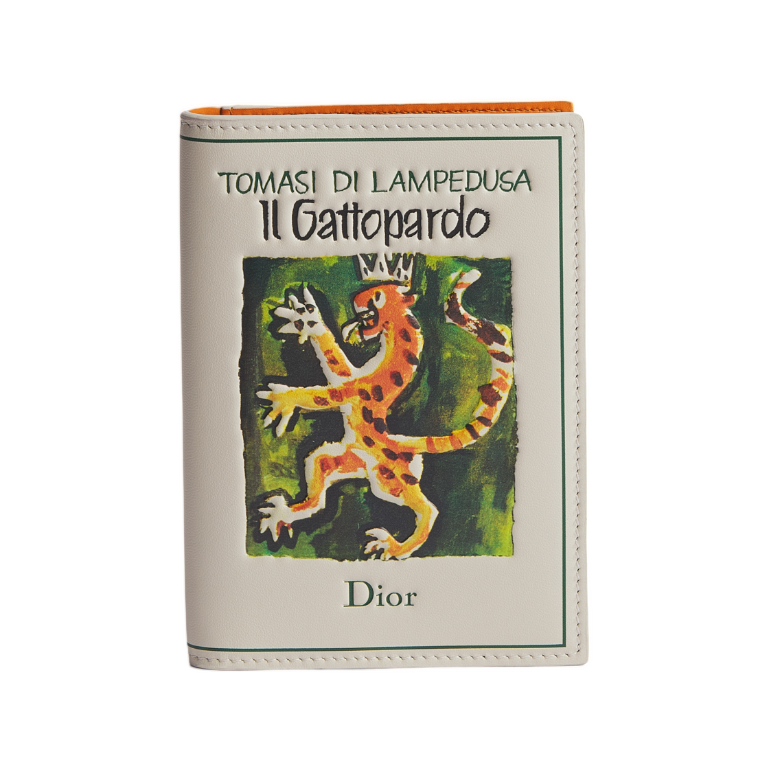 2BTPH023GUG-H166 Dior Passport Cover Calfskin & Book Cover Embossing Beige Multicolor