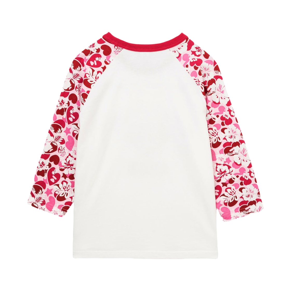 (W) 베이프 에이피 하와이 래글런 롱 슬리브 티셔츠 핑크((W) BAPE Apee Hawaii Raglan Long Sleeve T-Shirt Pink) - 2