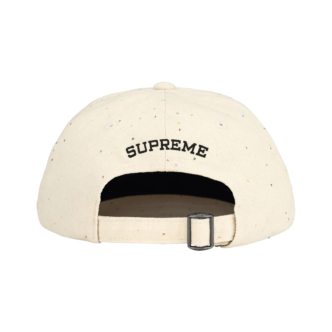 슈프림 스팽글 데님 클래식 로고 6-패널 내츄럴 - 26SS(Supreme Sequin Denim Classic Logo 6-Panel Natural - 26SS) - 2