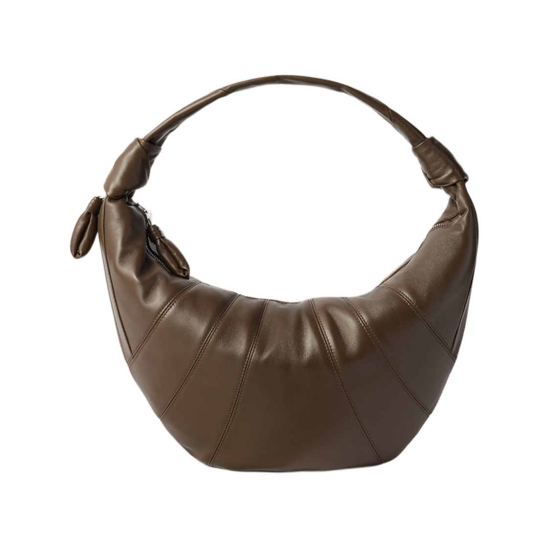 BG0071-LL095-442 Lemaire Fortune Croissant Bag in Leather Otter