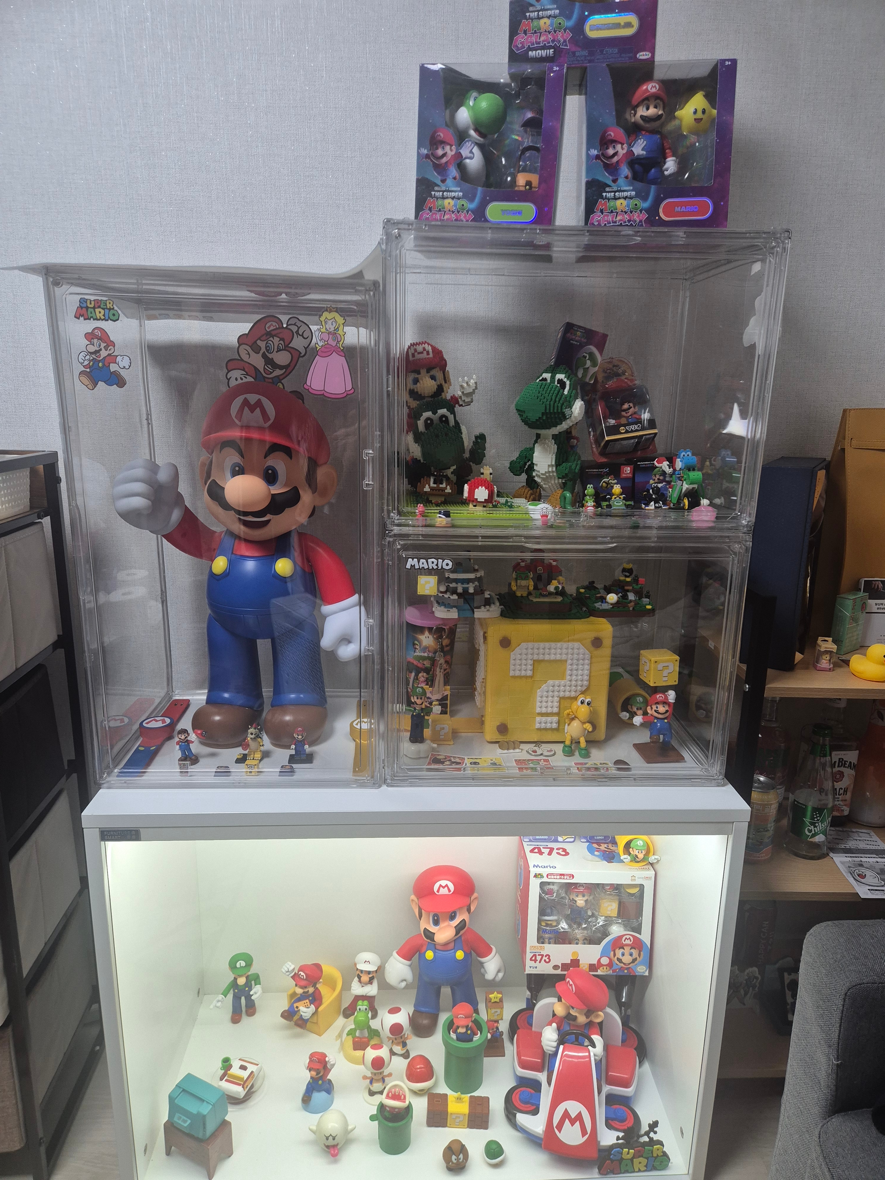 Megabox x Super Mario Galaxy Figure 5 inch Mario, Megabox x Super Mario Galaxy Figure 5 inch Yoshi 착용 스타일