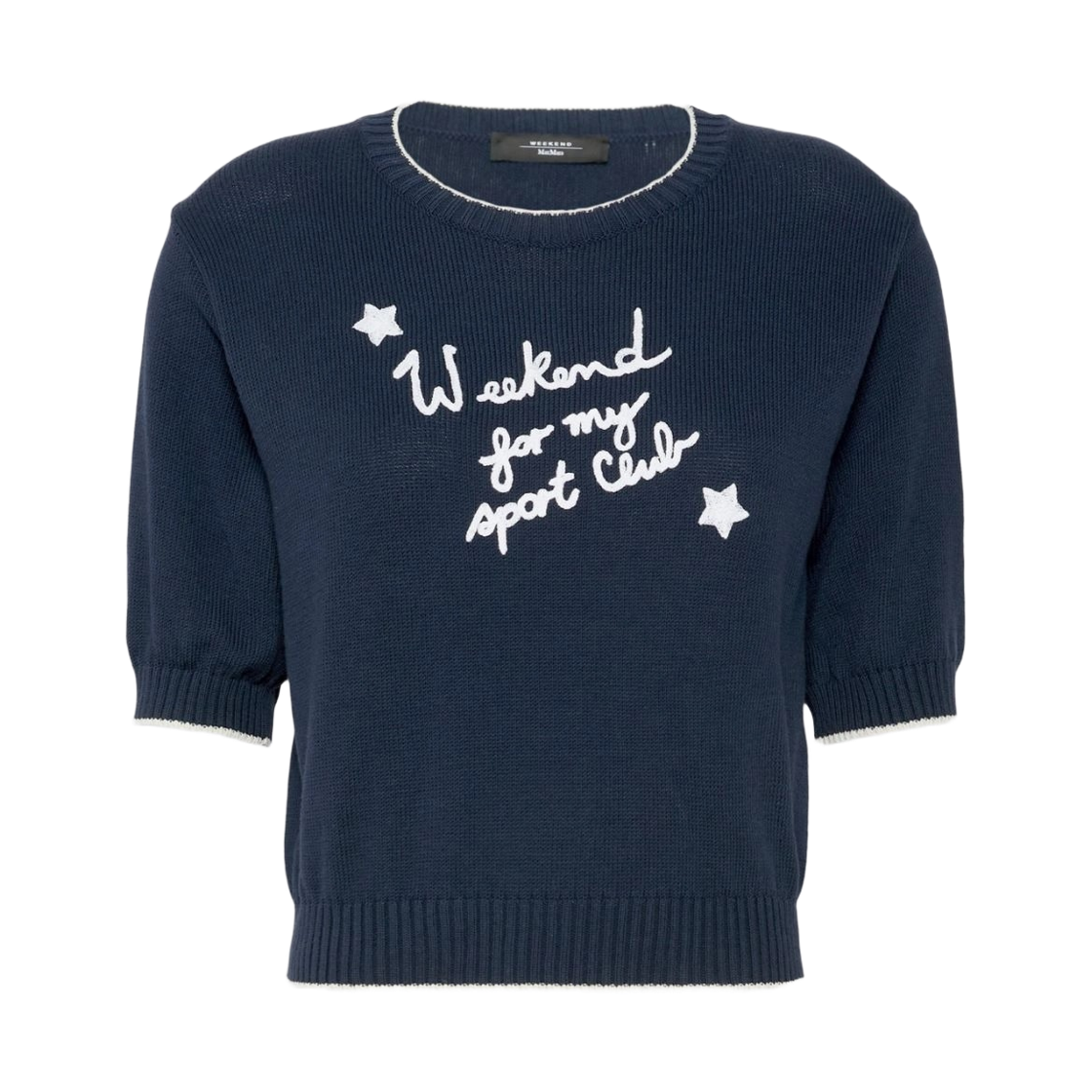 (W) 위켄드 막스마라 피아크레 코튼 스웨터 아비오((W) Weekend Max Mara Fiacre Cotton Sweater Avio)