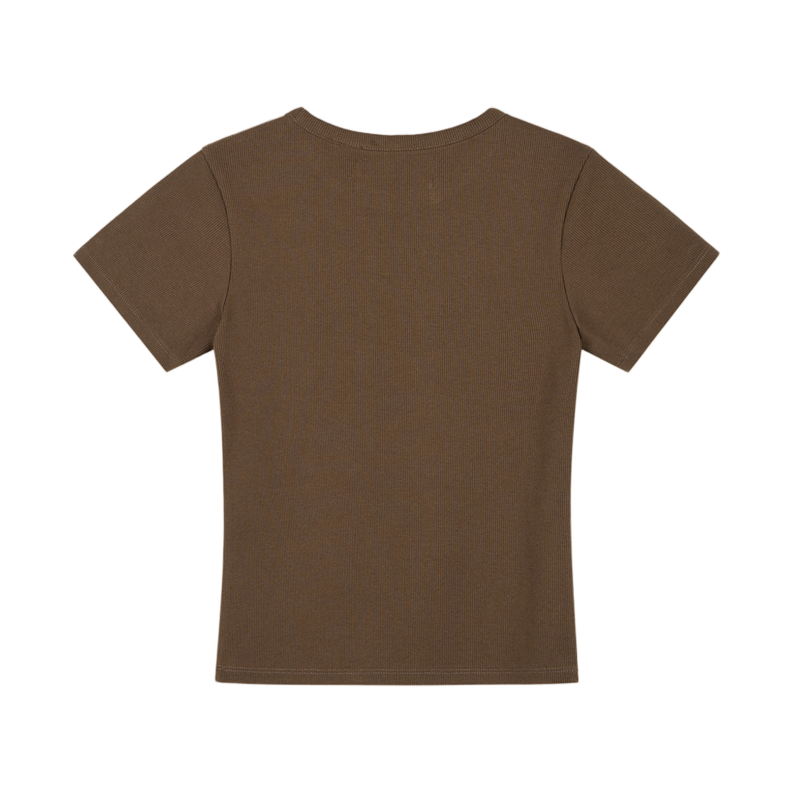 (W) 데우스 엑스 마키나 비콘 립드 티셔츠 브라운((W) Deus Ex Machina Beacon Ribbed T-Shirt Brown) - 2
