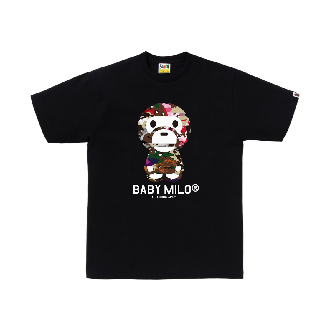 - BAPE Hybrid Camo Baby Milo T-Shirt Black Multi