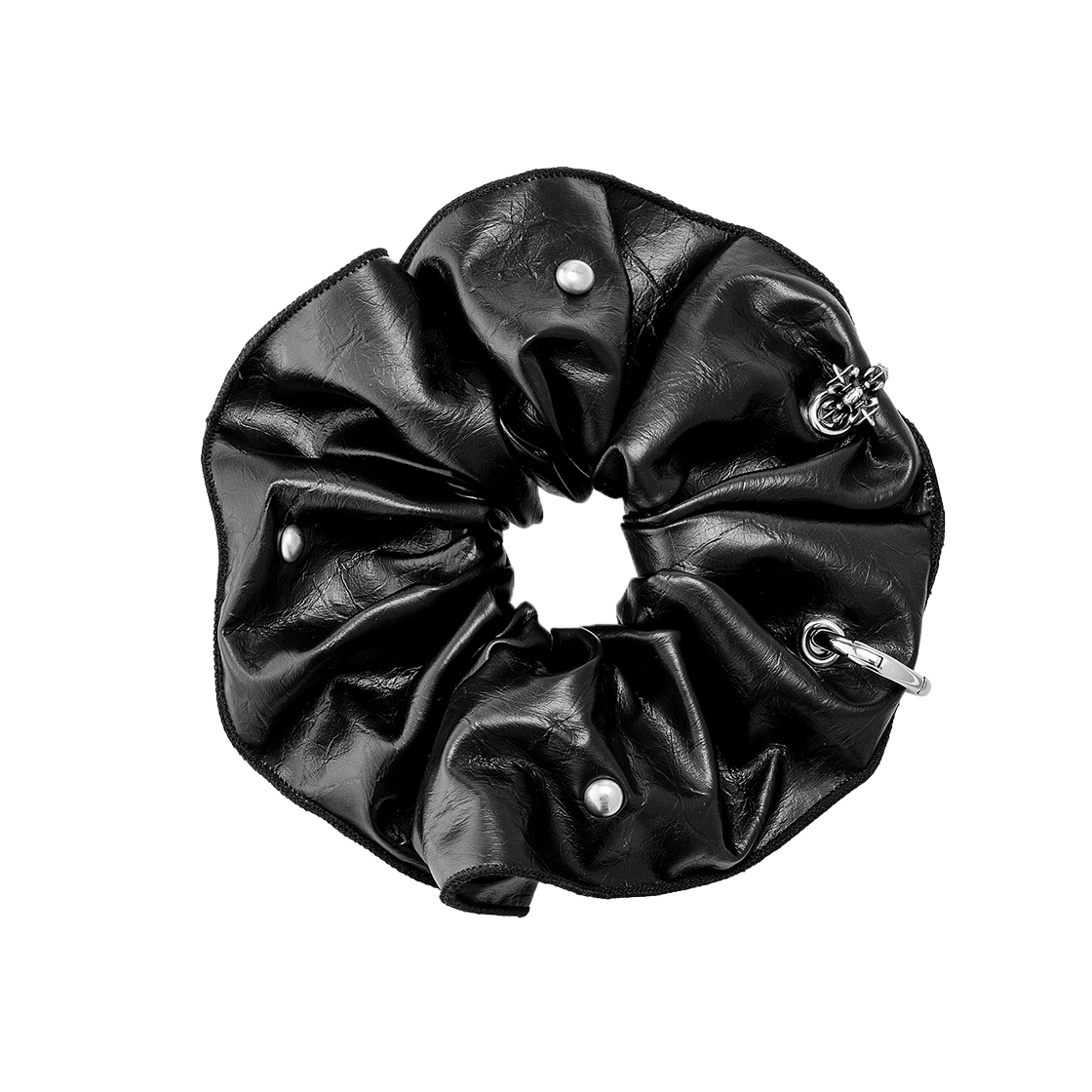 NO716B Sentiments No.716 Big Scrunchy Black
